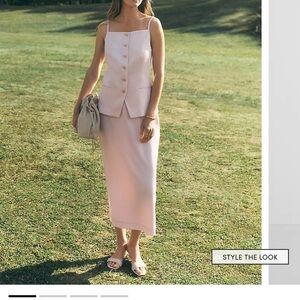 Ann Taylor Blush Skirt Set
